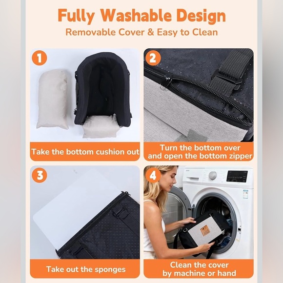 Car seat for small/medium dogs (Black Color) - Picture 4 of 6